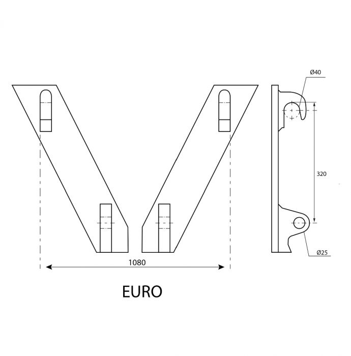 Sveisefeste Euro 40 mm