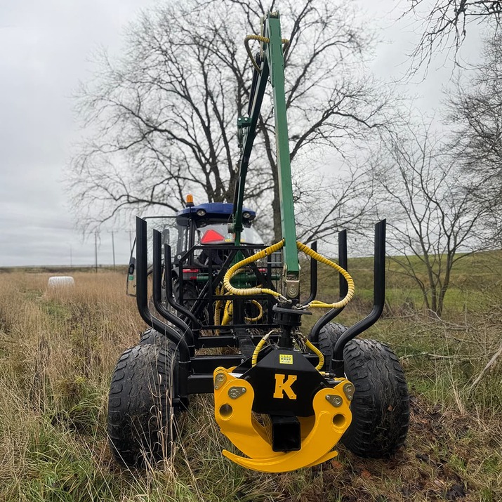 Krattklype inkl. hydraulikkslange og bolt