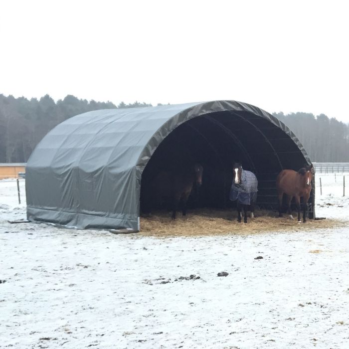 Leskur 6 x 6 m inkl. fotbøylegrinder