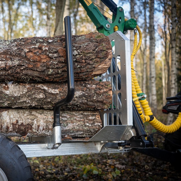 Skogsvogn ATV 3 tonn, med kran 4,2 m