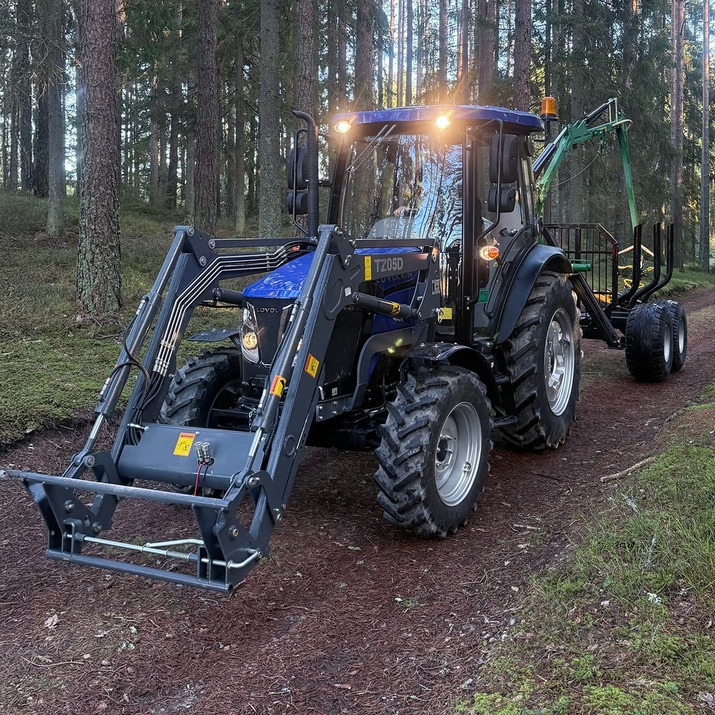 Traktor Lovol 75 hk 4WD med frontlaster, Stage V