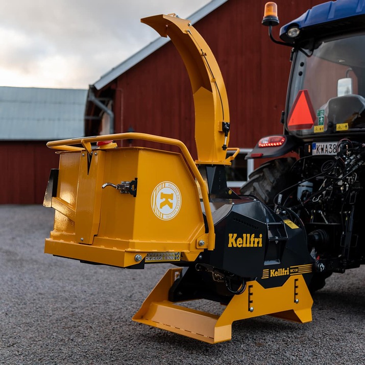 Fliskutter 150, med hydraulisk innmating