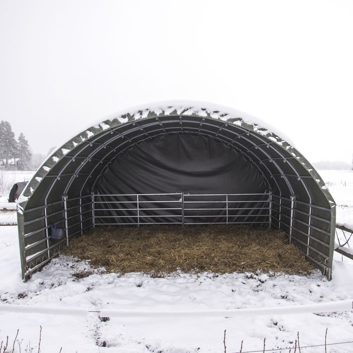 Leskur 6 x 6 m inkl. fotbøylegrinder