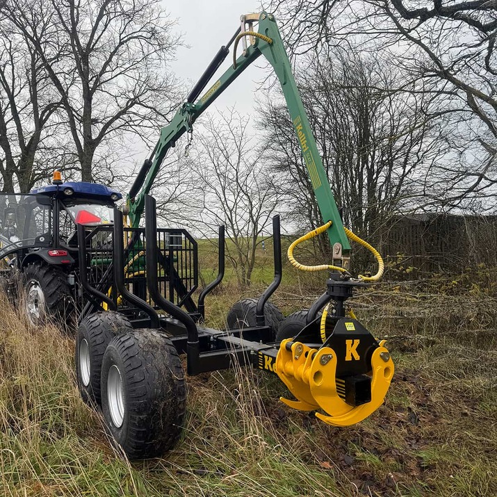 Krattklype inkl. hydraulikkslange og bolt