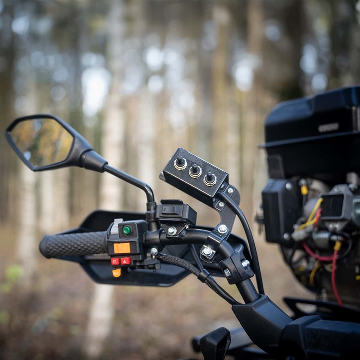 Skogsvogn ATV 3 tonn, med kran 4,2 m