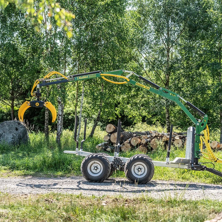 Skogsvogn ATV 3 tonn, med kran 4,2 m