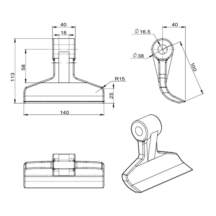 Hammerslagle 140 mm/1200 g