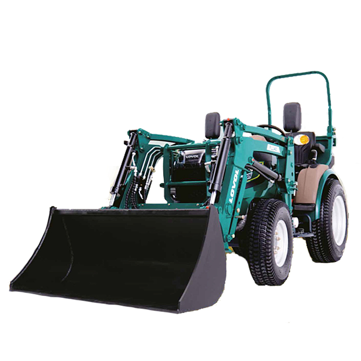 Kompakttraktor Lovol 25 hk med frontlaster, uten hytte 