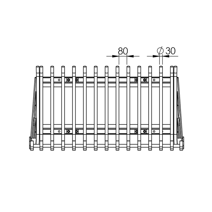Steinsvans 1,5 m, boltet lite BM-feste