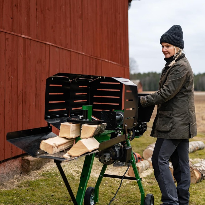 Vedkløyver, el-drevet, 7 tonn, 50 cm