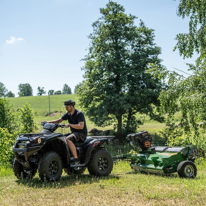 ATV-klipper med luke og el-start, 1,5 m, 15 hk