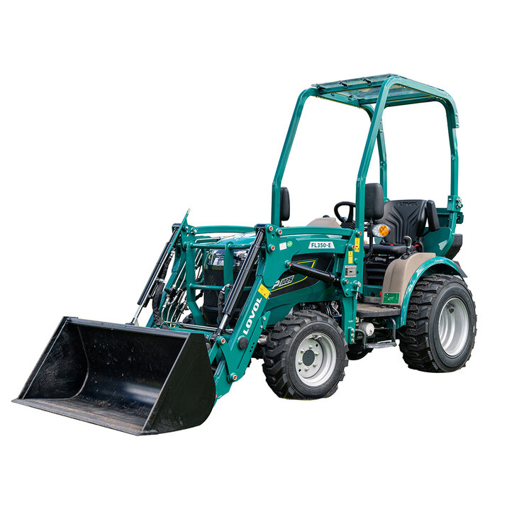 Kompakttraktor Lovol 25 hk med frontlaster, uten hytte