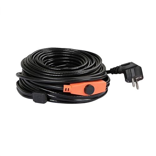 Varmekabel med termostat 230 V, 49 m