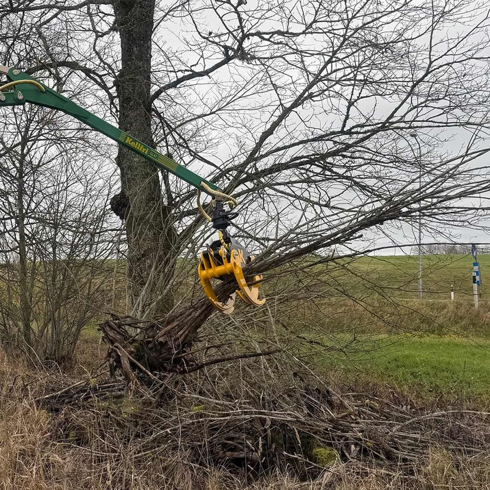 Krattklype inkl. hydraulikkslange og bolt