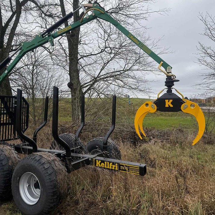 Krattklype inkl. hydraulikkslange og bolt