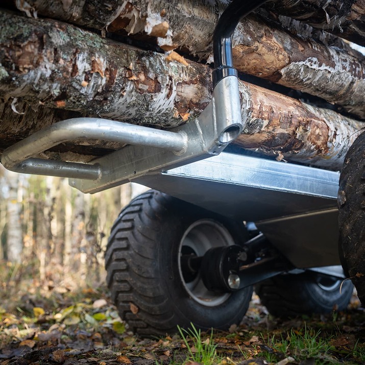 Skogsvogn ATV 3 tonn, med kran 4,2 m