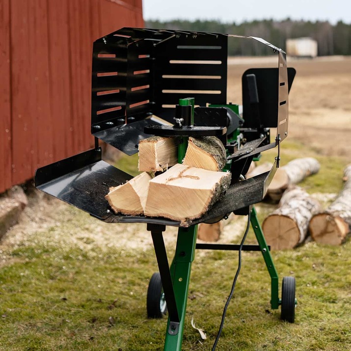 Vedkløyver, el-drevet, 7 tonn, 50 cm