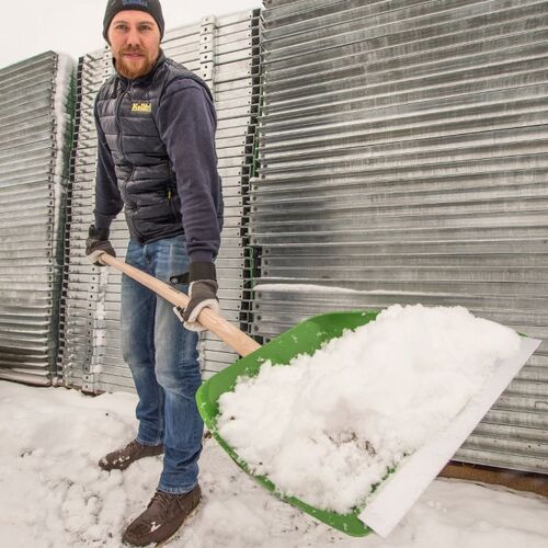 Snø- og spannmålsskuffe, plast med aluminiumsskjær