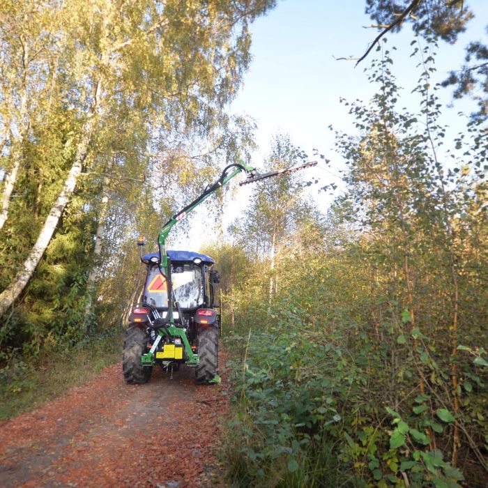 Hekklipper med dobbelpumpe for trepunktsoppheng