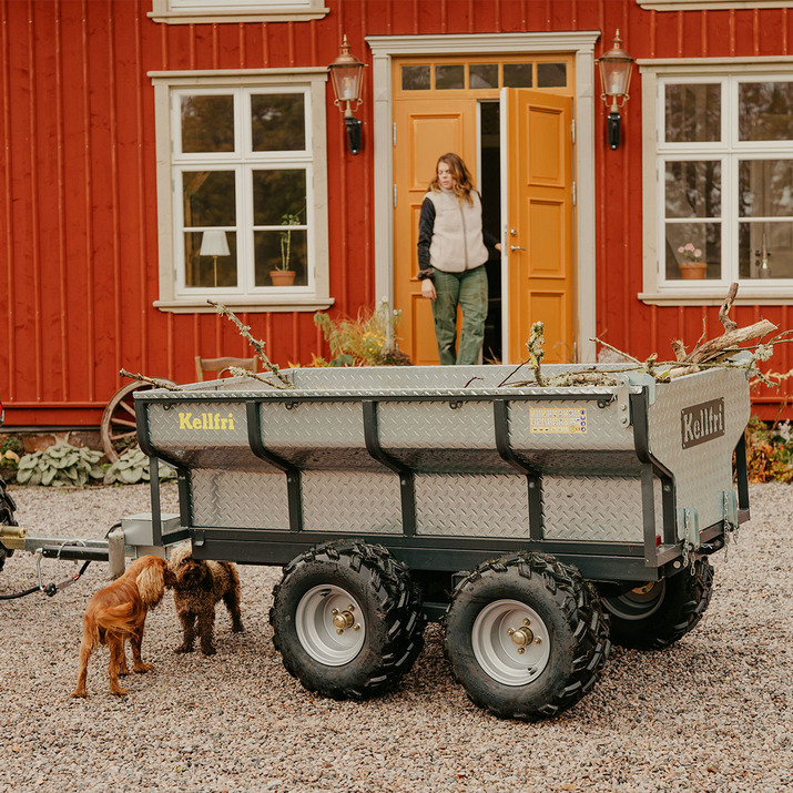 Tippvogn ATV 1420 kg med el-hydraulisk tipp
