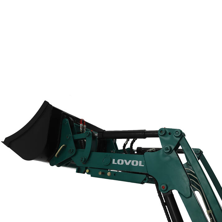 Kompakttraktor Lovol 25 hk med frontlaster, uten hytte 
