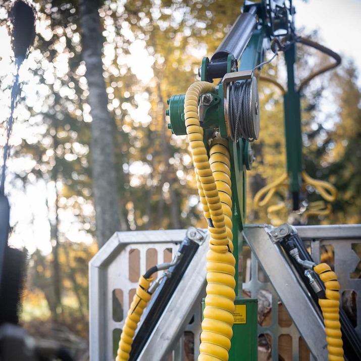 Skogsvogn ATV 3 tonn, med kran 4,2 m