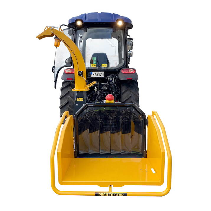 Fliskutter 150, med hydraulisk innmating