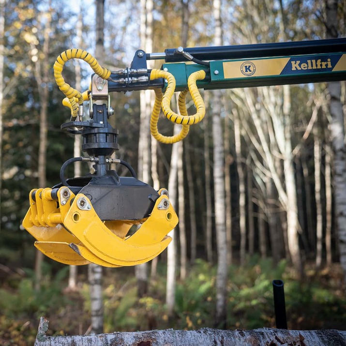 Skogsvogn ATV 3 tonn, med kran 4,2 m