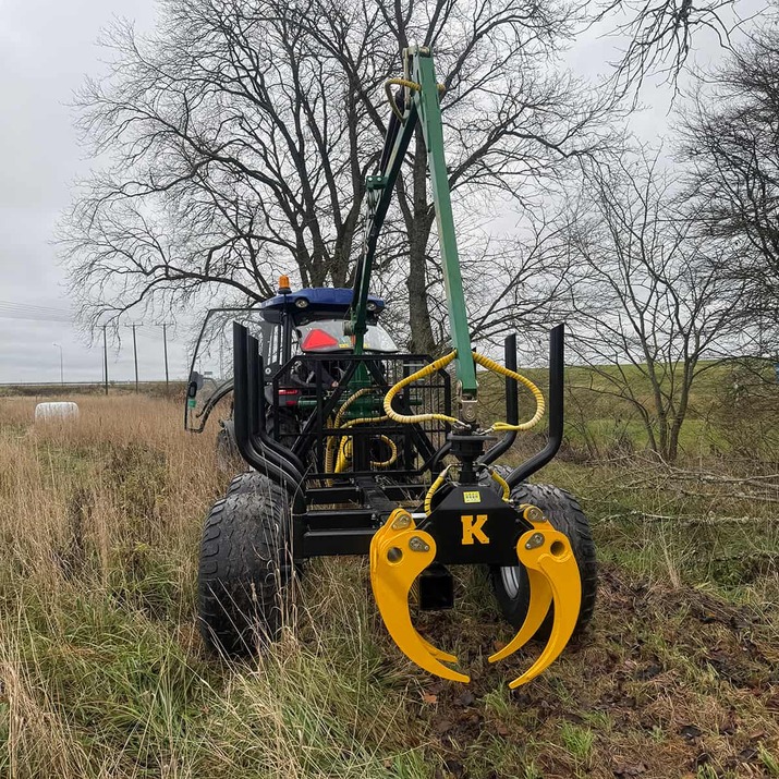 Krattklype inkl. hydraulikkslange og bolt