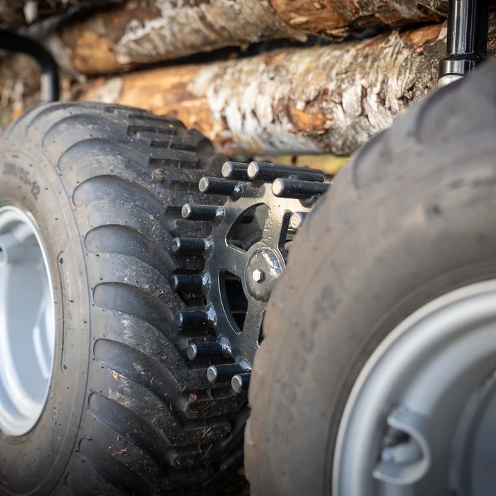 Skogsvogn ATV 3 tonn, med kran 4,2 m