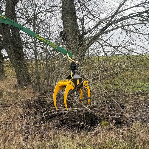 Krattklype inkl. hydraulikkslange og bolt
