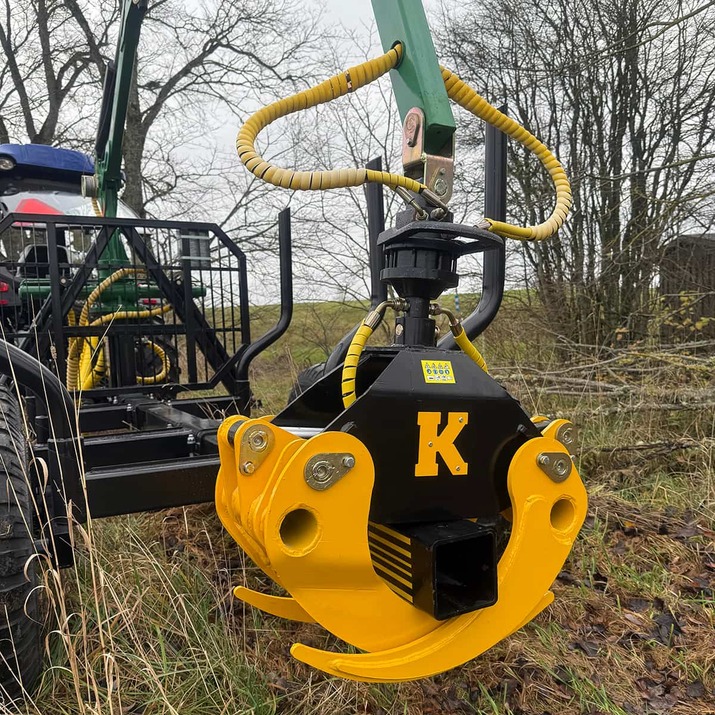 Krattklype inkl. hydraulikkslange og bolt