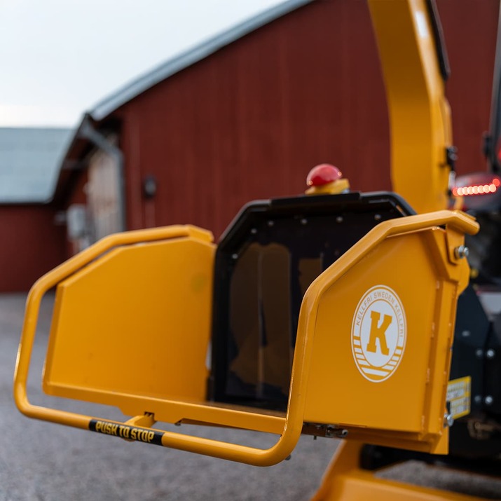 Fliskutter 150, med hydraulisk innmating