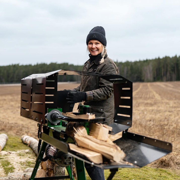 Vedkløyver, el-drevet, 7 tonn, 50 cm