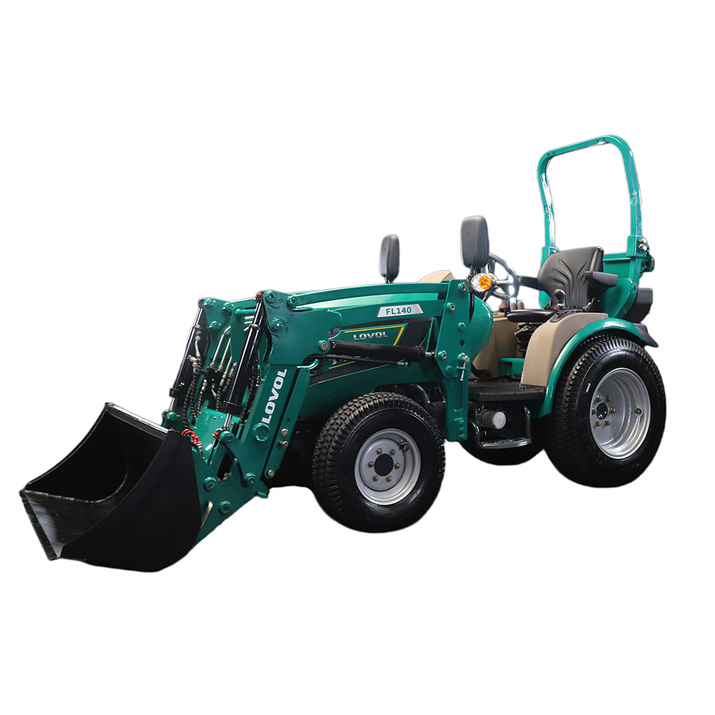 Kompakttraktor Lovol 25 hk med frontlaster, uten hytte