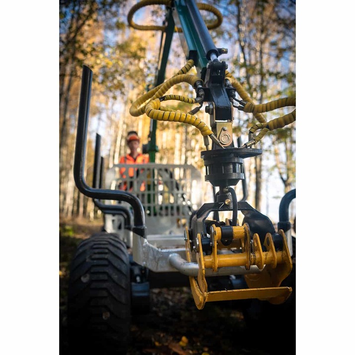 Skogsvogn ATV 3 tonn, med kran 4,2 m