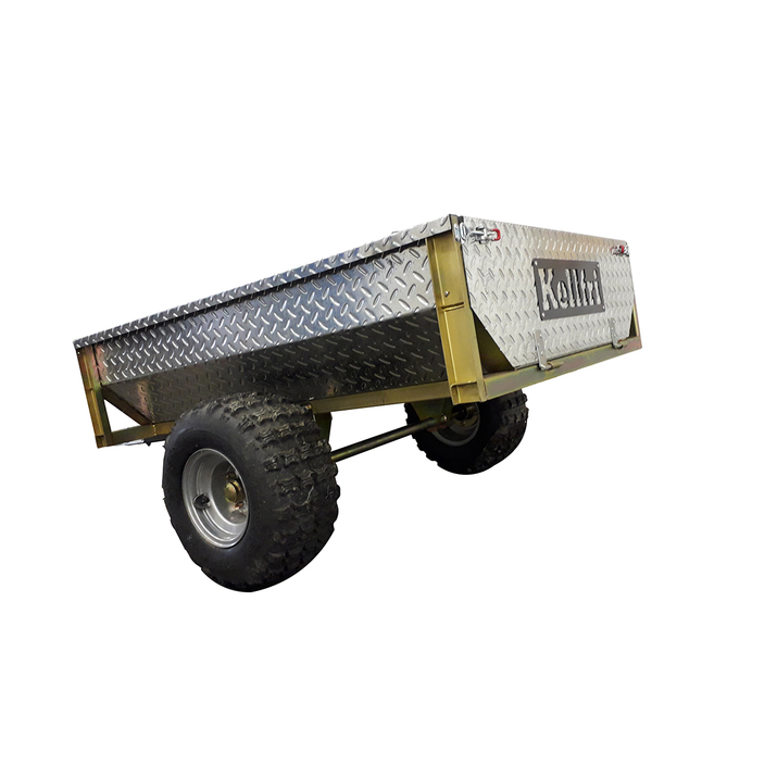 Tippvogn ATV 500 kg med galvanisert dørkplate