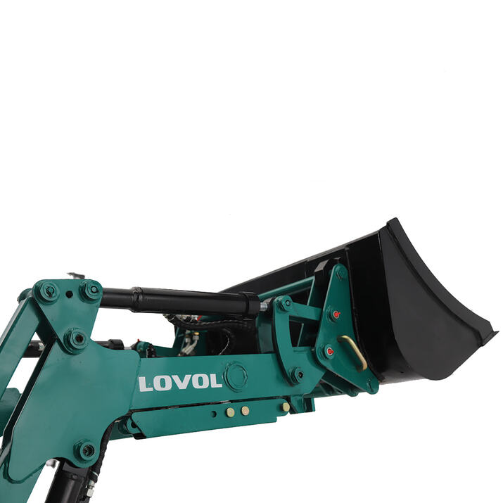 Kompakttraktor Lovol 25 hk med frontlaster, uten hytte 