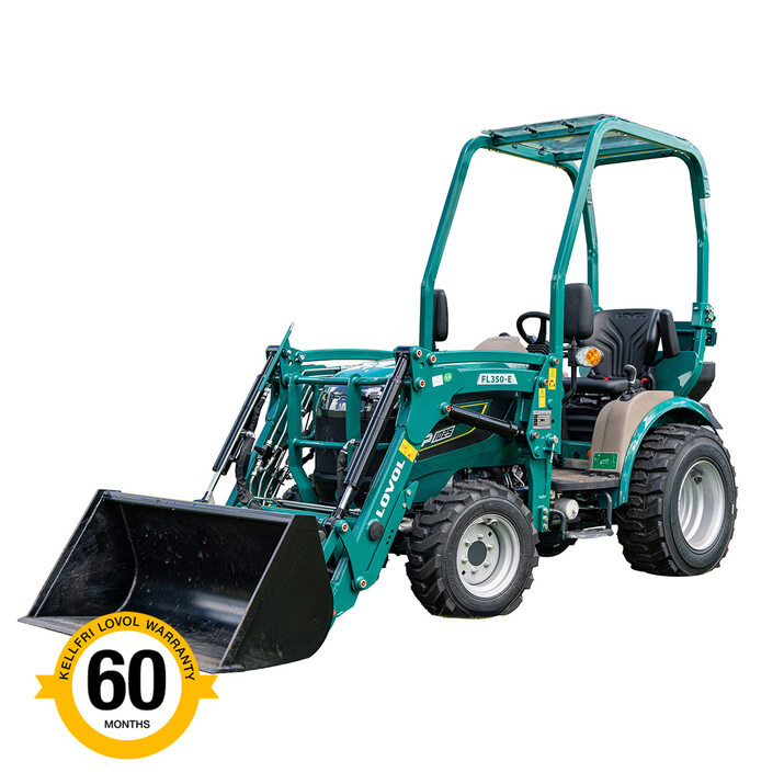 Kompakttraktor Lovol 25 hk med frontlaster, uten hytte