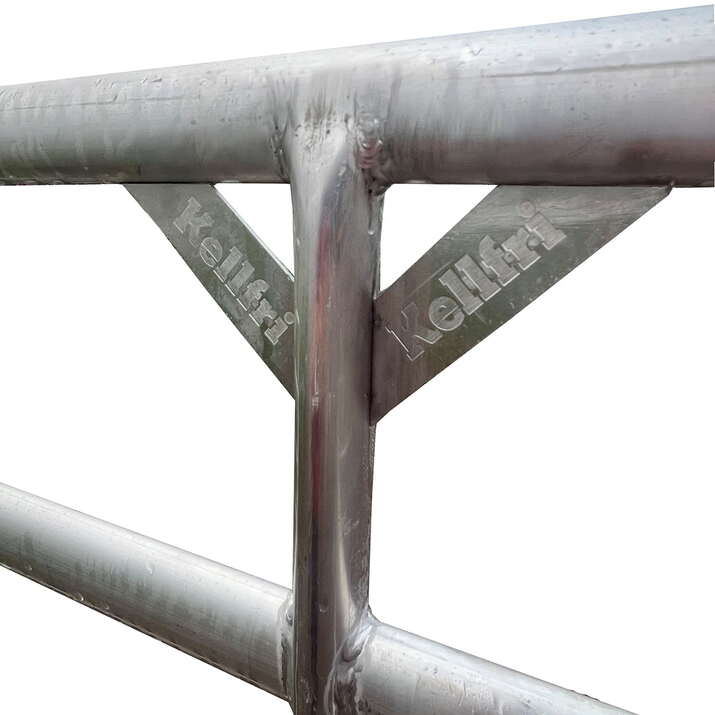 Fangstgrind i aluminium med fotbøyler