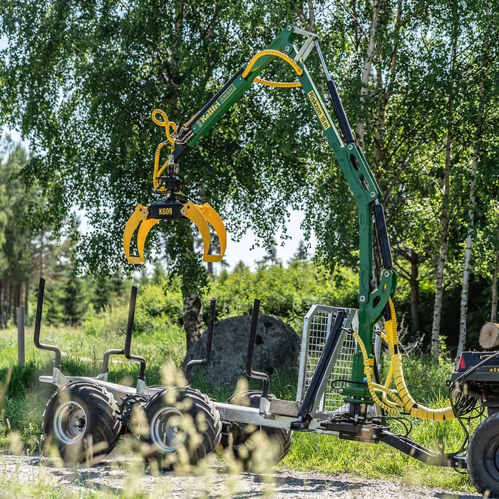 Skogsvogn ATV 3 tonn, med kran 4,2 m