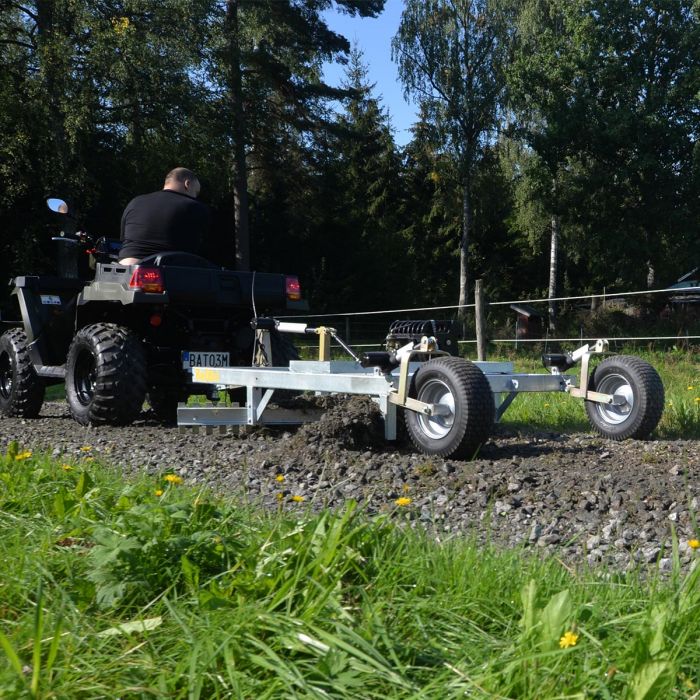 Veislådd til ATV med 3 skjær og med elektrisk hev- og senkbar funksjon