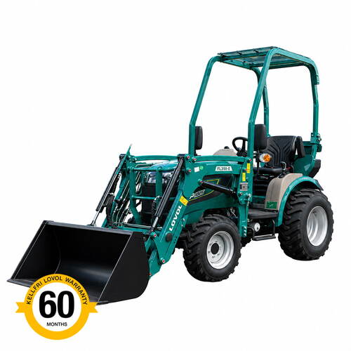 Kompakttraktor Lovol 25 hk med frontlaster, uten hytte