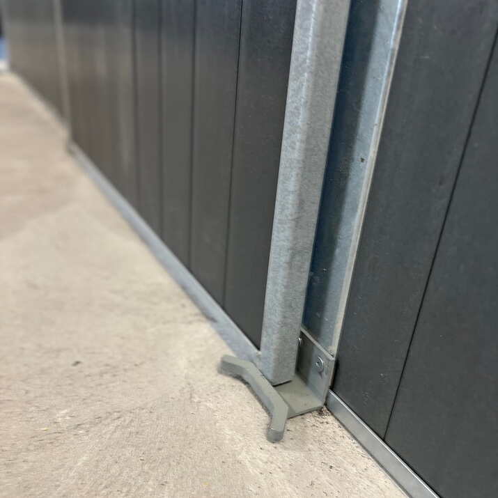 Front med skyvedør 3,5 m inkl. plastplank, SWE