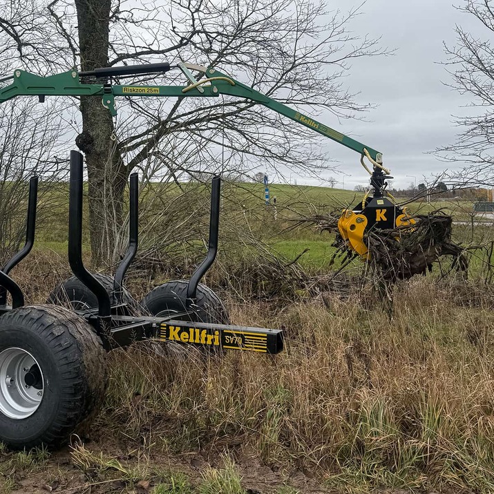 Krattklype inkl. hydraulikkslange og bolt