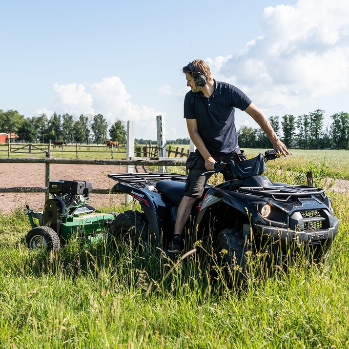 ATV-klipper med luke, 1,2 m, 15 hk