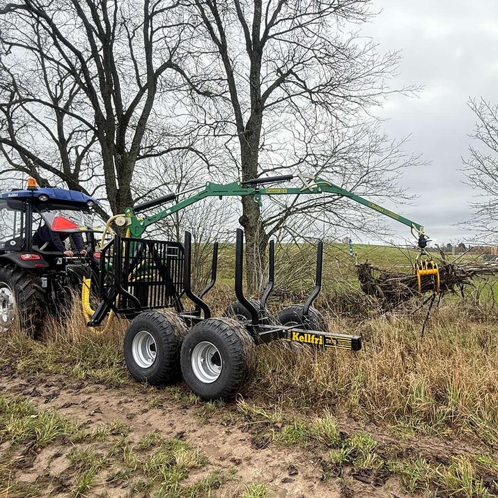 Krattklype inkl. hydraulikkslange og bolt